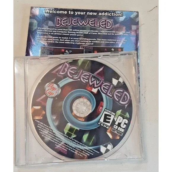 Bejeweled PC CD ROM PopCap Games 2005 For Windows 98/Me/2000/XP E for Everyone - Picture 3 of 5